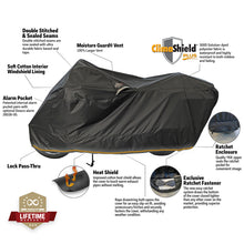 Load image into Gallery viewer, Dowco Cruisers (Small/Large) WeatherAll Plus Ratchet Motorcycle Cover Black - XL Misc Powersports Dowco