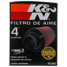 Load image into Gallery viewer, K&N Universal Air Filter (4in. Flange / 6in. Base OD / 4-5/8in. Top OD / 6in. Height)