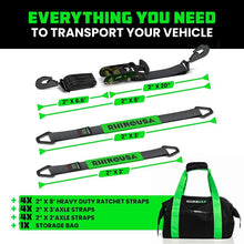 Load image into Gallery viewer, Rhino USA Heavy Duty Vehicle Tie Down Kit (Snap Hook) Cargo Tie-Downs Rhino USA
