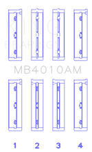 Load image into Gallery viewer, King Engine Bearings Isuzu 6Vd1 (Size +0.50mm) Main Bearing Set King Engine Bearings