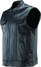Load image into Gallery viewer, Kuryakyn Leather By River Road Vandal Club Vest Black - Small Vests Kuryakyn