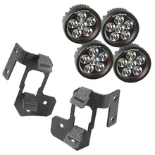 Load image into Gallery viewer, Rugged Ridge 07-18 Jeep Wrangler JK Textured Black Round A-Pillar LED Light Mount Kit Rugged Ridge