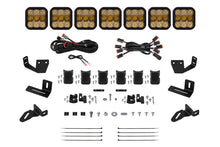 Load image into Gallery viewer, Diode Dynamics Prinsu/Sherpa Roof Racks- SS5 7-Pod CrossLink Mounting Kit - Pro Yellow Combo Roof Rack Diode Dynamics
