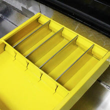 Load image into Gallery viewer, Westin/Brute 19inL x 3.5inH x 15inW Tray w/ 4 Silver Dividers - Yellow Westin