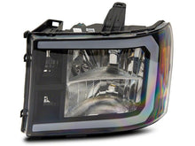 Load image into Gallery viewer, Raxiom 07-13 GMC Sierra 1500 Axial Series Headlights w/ LED Bar- Blk Housing (Clear Lens) Headlights Raxiom