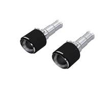 Load image into Gallery viewer, MBRP 19-24 Ram 1500 5.7L Hemi 3in Inl. 5in OD DW Angle Cut T304 Carbon Exhaust Tips - Pairs MBRP