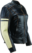 Load image into Gallery viewer, Kuryakyn Leather By River Road Dame Vintage Leather Jacket Black Womens - Small Jackets - Leather Kuryakyn