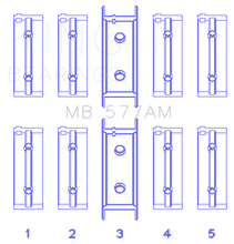 Load image into Gallery viewer, King Engine Bearings Mitsubishi 4G52 (Size +0.25mm) Main Bearing Set King Engine Bearings