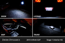 Load image into Gallery viewer, Diode Dynamics 07-15 Infiniti G37 Sedan Interior LED Kit Cool White Stage 1 Dash & Interior Trim Diode Dynamics