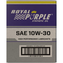Load image into Gallery viewer, Royal Purple Premium Synthetic High Performance Multi-Grade 10W-30 Motor Oil - 1 Quart Royal Purple