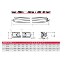 Load image into Gallery viewer, Rigid Industries Radiance+ Curved 40in. RGBW Light Bar Light Bars & Cubes Rigid Industries