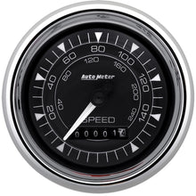 Load image into Gallery viewer, AutoMeter Chrono 3-3/8in 160MPH Electric Programmable Speedometer Gauge - Chrome | 9788