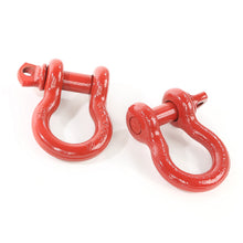 Load image into Gallery viewer, Rugged Ridge Red 3/4in D-Shackles Rugged Ridge