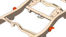 Load image into Gallery viewer, Rust Buster 4Runner & FJ Cruiser Middle Body Frame Mount | RB8430