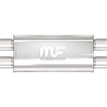 Load image into Gallery viewer, MagnaFlow Exhaust Products Exhaust Muffler MagnaFlow Exhaust Products Magnaflow Straight-Through Performance Muffler; 3in. Dual/Dual; 5x18x8 Body 12469