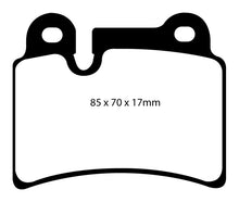 Load image into Gallery viewer, EBC 06-09 Volkswagen Touareg 3.6 (2 pin holes at top of backplate) Ultimax2 Rear Brake Pads Brake Pads - OE EBC