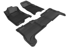 Load image into Gallery viewer, 3D MAXpider 2004-2012 Chevrolet Colorado Crew Cab Kagu 1st & 2nd Row Floormats - Black | L1CH02701509