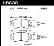 Load image into Gallery viewer, Hawk 10-15 Chevrolet Camaro HPS 5.0 Front Brake Pads Brake Pads - Performance Hawk Performance