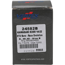 Load image into Gallery viewer, Vertex Pistons Uncategorized Vertex Piston 14-24 Kawasaki KX 85 85cc Cast Race Evolution Piston Kit