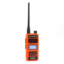 Load image into Gallery viewer, Rugged Radios Waterproof GMRS Handheld Radio with NOAA Alerts - FM Radio - Safety Orange | GMR5-X-ORN