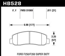 Load image into Gallery viewer, Hawk 05-11 Ford F250/F350 / 2011 Ford F550 SuperDuty Street Front Brake Pads Brake Pads - Performance Hawk Performance