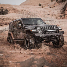 Load image into Gallery viewer, Westin 18-19 Jeep Wrangler JL WJ2 Full Width Front Bumper w/Bull Bar Textured Black Westin