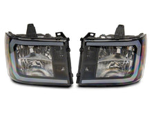 Load image into Gallery viewer, Raxiom 07-13 GMC Sierra 1500 Axial Series Headlights w/ LED Bar- Blk Housing (Clear Lens) Headlights Raxiom