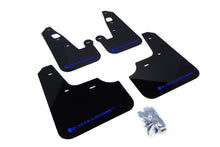 Load image into Gallery viewer, Rally Armor 07-17 Mitsubishi Lancer Black UR Mud Flap w/ Blue Logo Mud Flaps Rally Armor