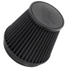 Load image into Gallery viewer, K&N Universal Rubber Filter Round Tapered 6in Flange ID x 7.5in Base OD x 5.25in Top OD x 6in Height