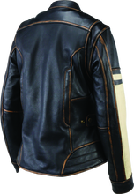 Load image into Gallery viewer, Kuryakyn Leather By River Road Dame Vintage Leather Jacket Black Womens - Small Jackets - Leather Kuryakyn