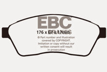Load image into Gallery viewer, EBC 10-11 Cadillac SRX 2.8 Turbo Ultimax2 Front Brake Pads Brake Pads - OE EBC