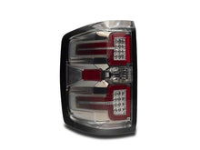 Load image into Gallery viewer, Raxiom 14-18 Chevrolet Silverado 1500 LED Tail Lights/SeqTurn Signals- Chrome- Smoked Lens | S114458