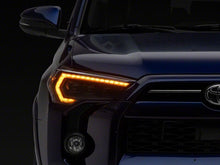 Load image into Gallery viewer, Raxiom 14-24 Toyota 4Runner CXR Series LED Headlights with Amber DRL- Black Housing- Clear Lens | TR33857