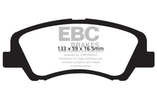 Load image into Gallery viewer, EBC 12+ Hyundai Accent 1.6 Ultimax2 Front Brake Pads Brake Pads - OE EBC