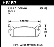 Load image into Gallery viewer, Hawk 91-96 Ford Escort 1.8L GT Rear ER-1 Brake Pads Brake Pads - Racing Hawk Performance