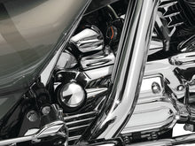 Load image into Gallery viewer, Kuryakyn Oil Filler Spout Cover 93-06 Touring Models Chrome Kuryakyn