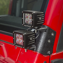 Load image into Gallery viewer, Rugged Ridge 97-06 Jeep Wrangler TJ/LJ 3in Square Dual A-Pillar LED Kit Rugged Ridge