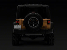 Load image into Gallery viewer, Raxiom 07-18 Jeep Wrangler JK Axial Series Halo LED Tail Lights- Blk Housing (Clear Lens) Tail Lights Raxiom