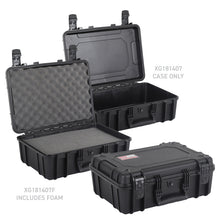 Load image into Gallery viewer, Go Rhino XVenture Gear Hard Case w/Foam - Medium 18in. / Lockable / IP67 - Tex. Black Cargo Boxes & Bags Go Rhino