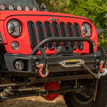 Load image into Gallery viewer, Rugged Ridge Arcus Front Bumper Tube Overrider Black JK Rugged Ridge