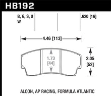 Load image into Gallery viewer, Hawk AP Racing CP4567 / CP5040-10/11/12/13S4 / CP5100 / CP5108 / CP6760 DTC-60 Race Brake Pads Brake Pads - Racing Hawk Performance