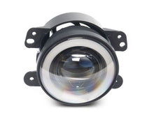 Load image into Gallery viewer, Raxiom 07-18 Jeep Wrangler JK V2 LED Switchback Fog Lights with Amber Turn Signal and Halo Rings | J238999