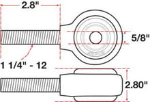 Load image into Gallery viewer, SPC Performance XAXIS Rod End Ball Joint Ball Joints SPC Performance