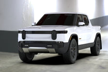 Load image into Gallery viewer, Rally Armor 22-24 Rivian R1T Black UR Mud Flap w/Tangerine Scream Logo Mud Flaps Rally Armor