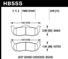 Load image into Gallery viewer, Hawk 06-10 Jeep Commander / 05-10 Grand Cherokee / 05-10 Armada / 04 Pathfinder / 04-10 Tital 5.6L / Brake Pads - OE Hawk Performance