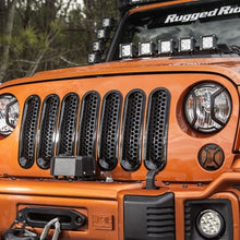 Load image into Gallery viewer, Rugged Ridge Grille Inserts Perforated 07-18 Jeep Wrangler Rugged Ridge