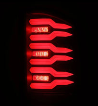 Load image into Gallery viewer, AlphaRex 07-14 Chevrolet Silverado 1500/2500HD/3500HD Luxx-Series LED Tail Lights Blk w/Smoked Lens AlphaRex