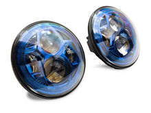 Load image into Gallery viewer, Raxiom 07-18 Jeep Wrangler JK 7-In LED Headlights- BlueHousing- Clear Lens Headlights Raxiom
