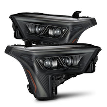 Load image into Gallery viewer, AlphaRex 22-23 Toyota Tundra LUXX-Series Headlights Alpha-Black w/Amber DRL - Req 810029 OR 810030 AlphaRex