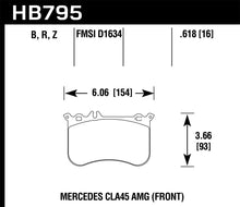 Load image into Gallery viewer, Hawk 14-17 Mercedes-Benz CLA 45 AMG Performance Ceramic Street Front Brake Pads Brake Pads - Performance Hawk Performance